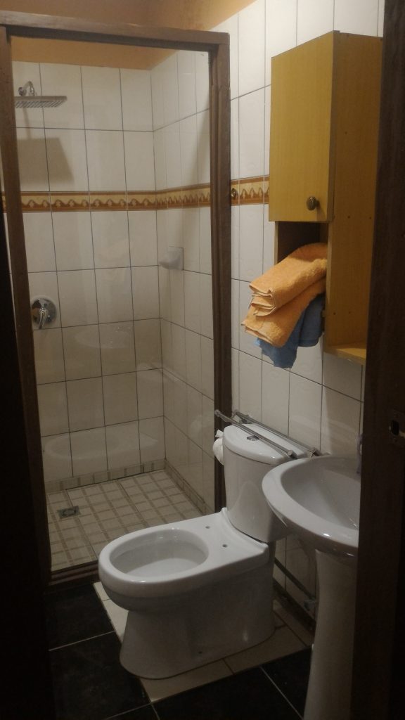 Bathroom facility at Likhubula Hiker's Nest