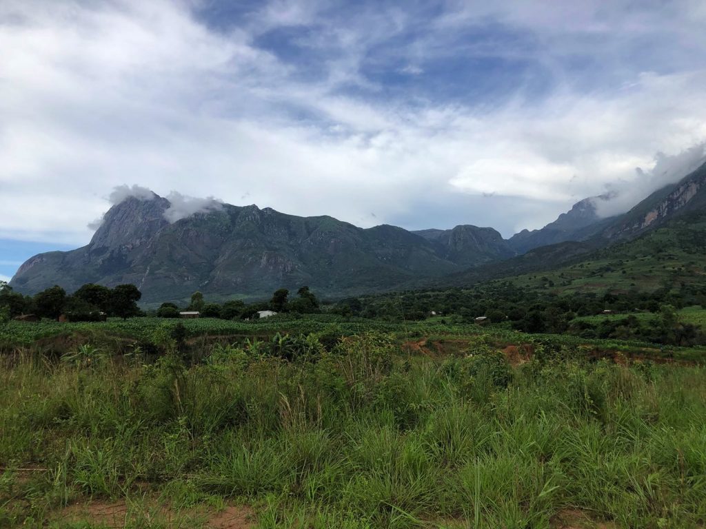 Mount Mulanje scenic view from Likhubula