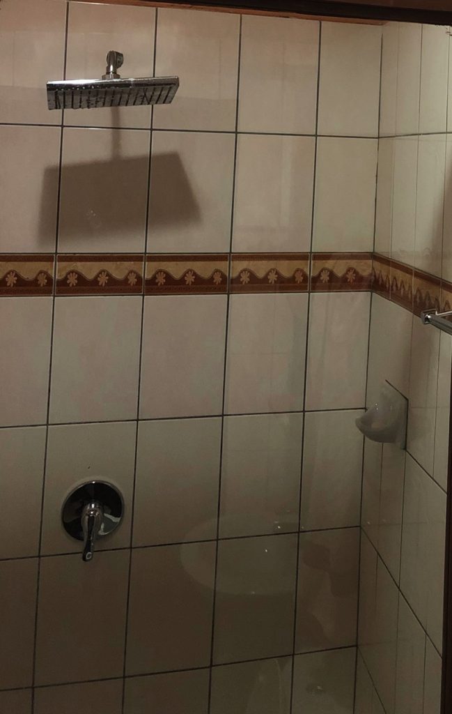 Guest bathroom at Likhubula Hiker's Nest